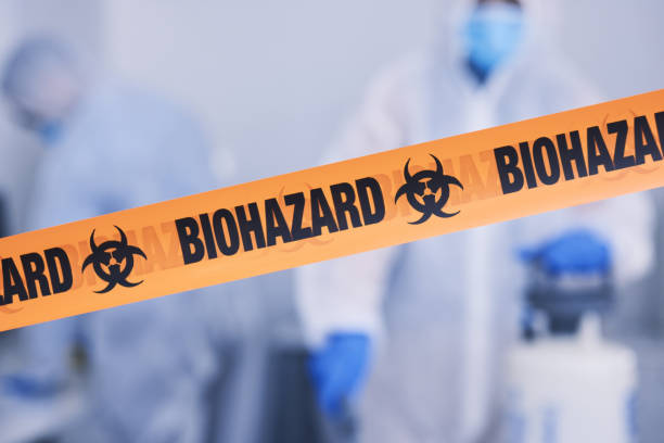 Professional Biohazard Cleanup technician working in Monroeville, OH